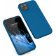 KW iPhone 13 Θήκη Σιλικόνης Rubberized TPU - Blue Reef - 55948.228