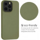 Kalibri iPhone 13 Pro Θήκη Σιλικόνης TPU με Ανακυκλώσιμο και Βιοδιασπώμενο Υλικό - Olive Green - 56491.107