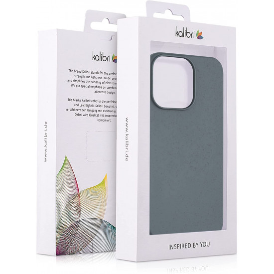 Kalibri iPhone 13 Pro Θήκη Σιλικόνης TPU με Ανακυκλώσιμο και Βιοδιασπώμενο Υλικό - Slate Grey - 56491.202