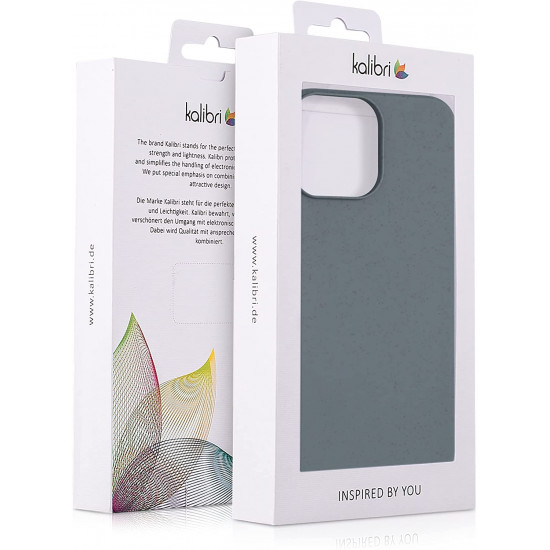 Kalibri iPhone 13 Pro Max Θήκη Σιλικόνης TPU με Ανακυκλώσιμο και Βιοδιασπώμενο Υλικό - Slate Grey - 56492.202