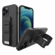 OEM Samsung Galaxy A52 / A52 5G / A52s 5G Rope Case - Θήκη Σιλικόνης με Ρυθμιζόμενο Λουράκι - Black