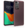KW Xiaomi Redmi 10 Θήκη Σιλικόνης TPU Design Glitter Uniform - Διάφανη / Silver Pink - 56839.02