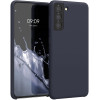KW Samsung Galaxy S21 Θήκη Σιλικόνης Rubber TPU - Blueberry Blue - 54056.186