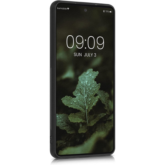 KW Samsung Galaxy A52 / A52 5G / A52s 5G Θήκη από Φυσικό Ξύλο - Design Leaf Branch - Dark Brown - 54354.09