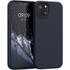 KW iPhone 13 Θήκη Σιλικόνης Rubberized TPU - Blueberry Blue - 55878.186