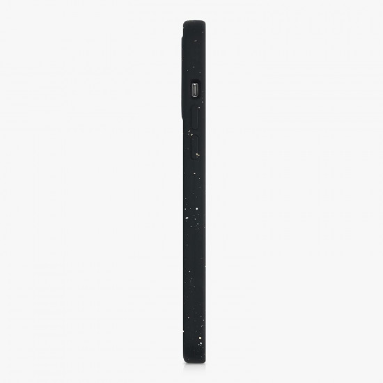 KW iPhone 13 Pro Max Θήκη Σιλικόνης Rubber TPU - Design Speckle - Black / White - 56884.01