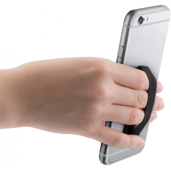 KW Σετ με 3 Finger Holders for Smartphones / iPhones - Αξεσουάρ για Εύκολο Κράτημα με Ένα Χέρι - Black / Grey / Pink - 43997.01