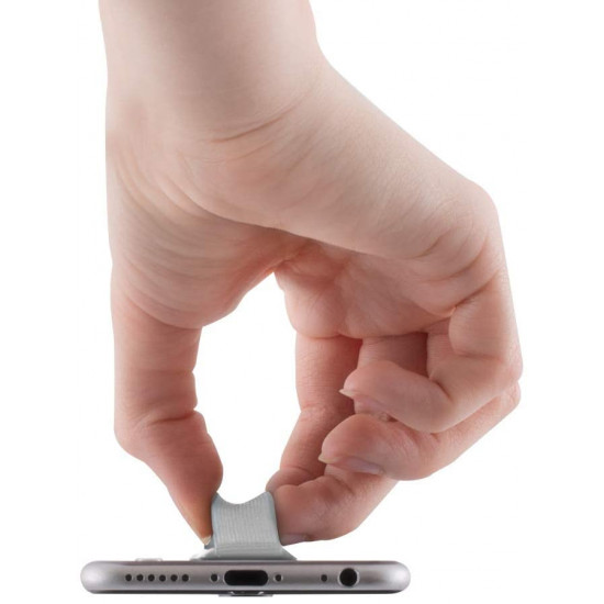 KW Σετ με 3 Finger Holders for Smartphones / iPhones - Αξεσουάρ για Εύκολο Κράτημα με Ένα Χέρι - White - 43997.03