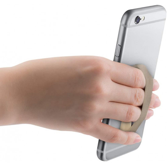 KW Σετ με 3 Finger Holders for Smartphones / iPhones - Αξεσουάρ για Εύκολο Κράτημα με Ένα Χέρι - Gold - 43997.05