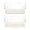 Navaris Σετ με 2 Μεταλλικά Καλάθια Αποθήκευσης - White - 55941.01