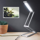 KW LED Folding Desk Lamp Επαναφορτιζόμενο Αναδιπλούμενο Μεταλλικό Φωτιστικό με καλώδιο Micro USB - Silver - 45535.35