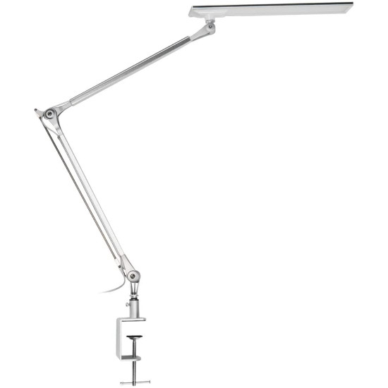 Navaris LED Desk Lamp Aluminium Clamp Lamp Επιτραπέζιο Φωτιστικό Αλουμινίου - Silver - 45791.35