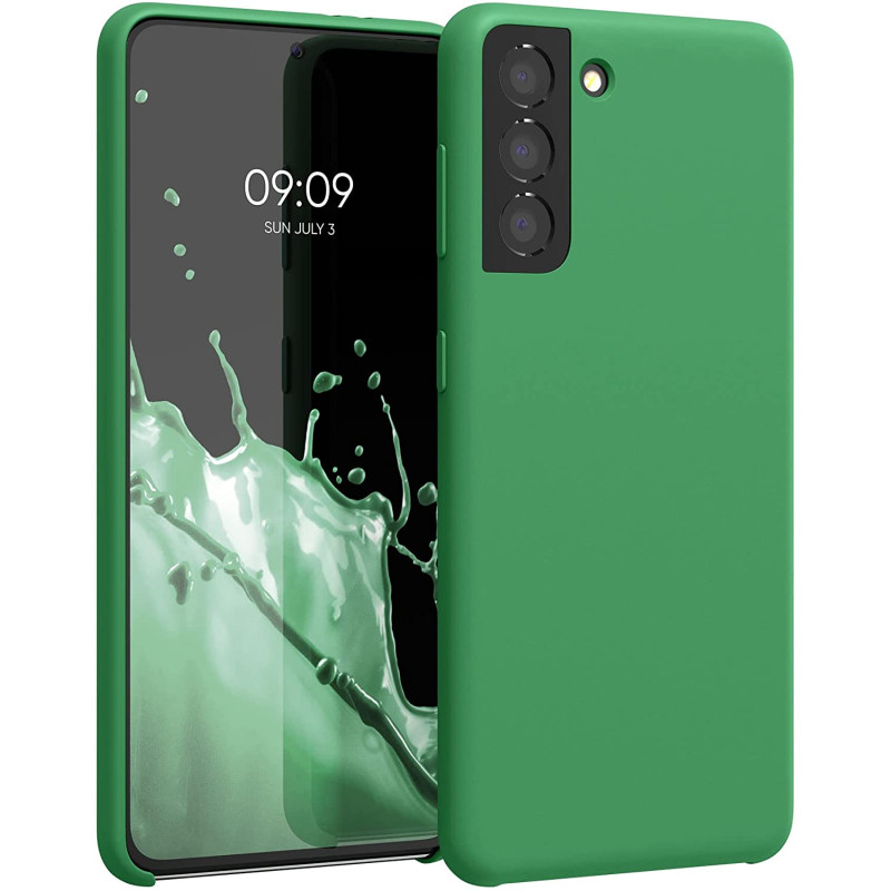 KW Samsung Galaxy S21 Θήκη Σιλικόνης Rubber TPU - Pixie Green - 54056.227