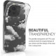 KW iPhone 13 Pro Θήκη Σιλικόνης TPU Design Bunch of Clouds - White / Διάφανη - 55961.02