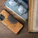 KW Xiaomi Mi 11 Θήκη από Φυσικό Ξύλο - Design Wood Sunflower - Yellow / Dark Brown / Light Brown - 54662.05
