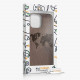 KW iPhone 13 Pro Max Θήκη από Φυσικό Ξύλο Design Travel Outline - Dark Brown - 55980.03