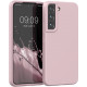 KW Samsung Galaxy S22 Θήκη Σιλικόνης Rubberized TPU - Matte Dusty Pink - 56756.52