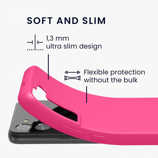 KW Samsung Galaxy S22 Θήκη Σιλικόνης TPU - Neon Pink - 56758.77
