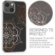 KW iPhone 13 Θήκη Σιλικόνης TPU Design Flower Twins - Διάφανη / Rose Gold - 57143.03