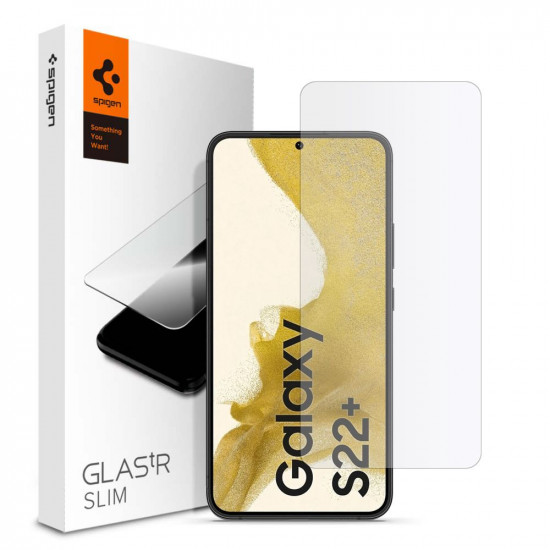 Spigen Samsung Galaxy S22 Plus GLAS.tR Slim HD Case Friendly Full Screen Tempered Glass Αντιχαρακτικό Γυαλί Οθόνης 9H - Clear - AGL04149