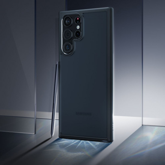 Spigen Samsung Galaxy S22 Ultra - Ultra Hybrid Σκληρή Θήκη με Πλαίσιο Σιλικόνης - Frost Black