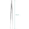Navaris Λαβίδα από Ανοξείδωτο Ατσάλι για BBQ - 40cm - Silver - 48537.01