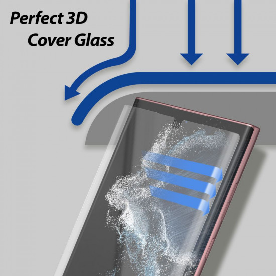 Whitestone Samsung Galaxy S22 Ultra Dome Glass 9H 2.5D Αντιχαρακτικό Γυαλί Οθόνης - 2 Τεμάχια - Διάφανα