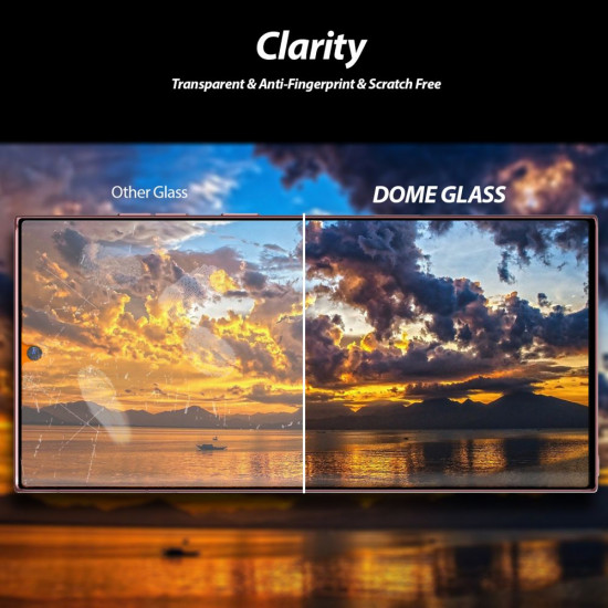 Whitestone Samsung Galaxy S22 Ultra Dome Glass 9H 2.5D Αντιχαρακτικό Γυαλί Οθόνης - 2 Τεμάχια - Διάφανα