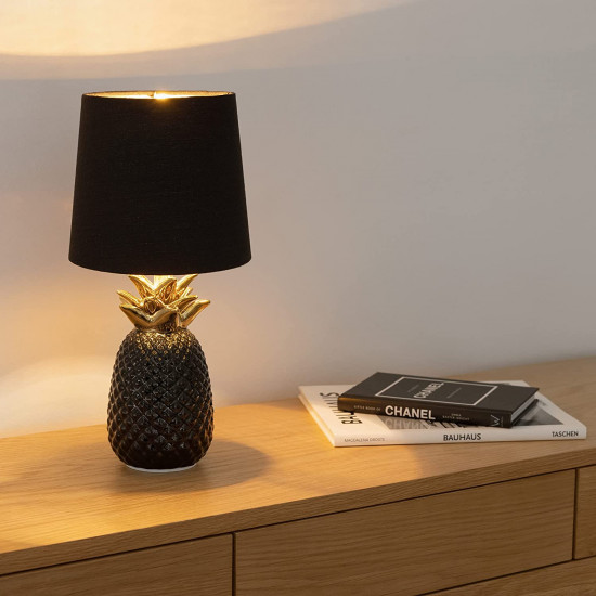 Navaris Desk Lamp Επιτραπέζιο Φωτιστικό - Ανανάς - 35cm - Black - 49150.01.01