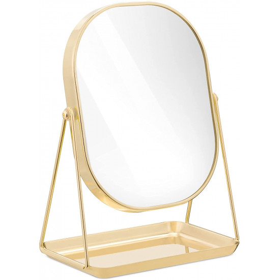 Navaris Free Standing Makeup Mirror - Καθρέπτης Μακιγιάζ - Rose Gold - 49361.31
