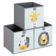 Navaris Animal Motif Boxes - Σετ με 3 Παιδικά Κουτιά Αποθήκευσης Παιχνιδιών - Ice Mint - 54097.03
