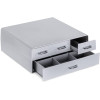 Navaris Capsule Holder - Κουτί Αποθήκευσης με 4 Συρτάρια για Κάψουλες Nespresso / Βάση για Καφετιέρα - Grey - 54092.02