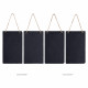Navaris Σετ με 4 Κρεμαστούς Μαυροπίνακες από Σχιστόλιθο - Vertical - 25 x 15cm - Black - 53849.02