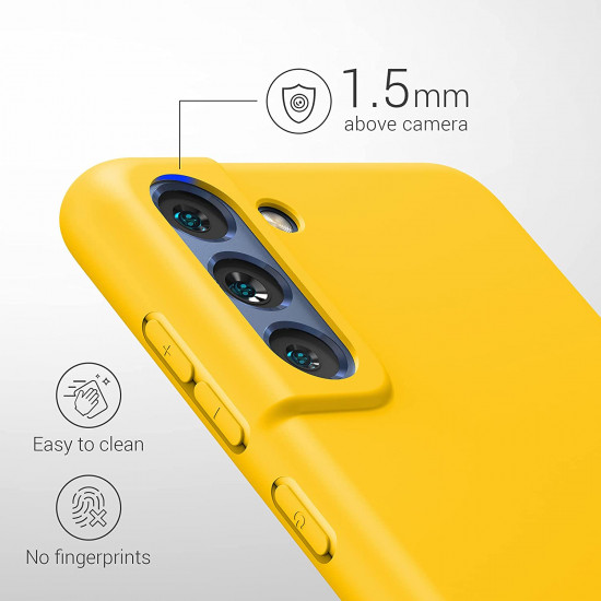 KW Samsung Galaxy S21 FE Θήκη Σιλικόνης TPU - Honey Yellow - 55484.143