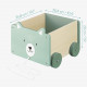 Navaris Toy Box Storage for Toys with Wheels - Παιδικό Κουτί Αποθήκευσης Παιχνιδιών με Ρόδες - Turquoise - 51163.06