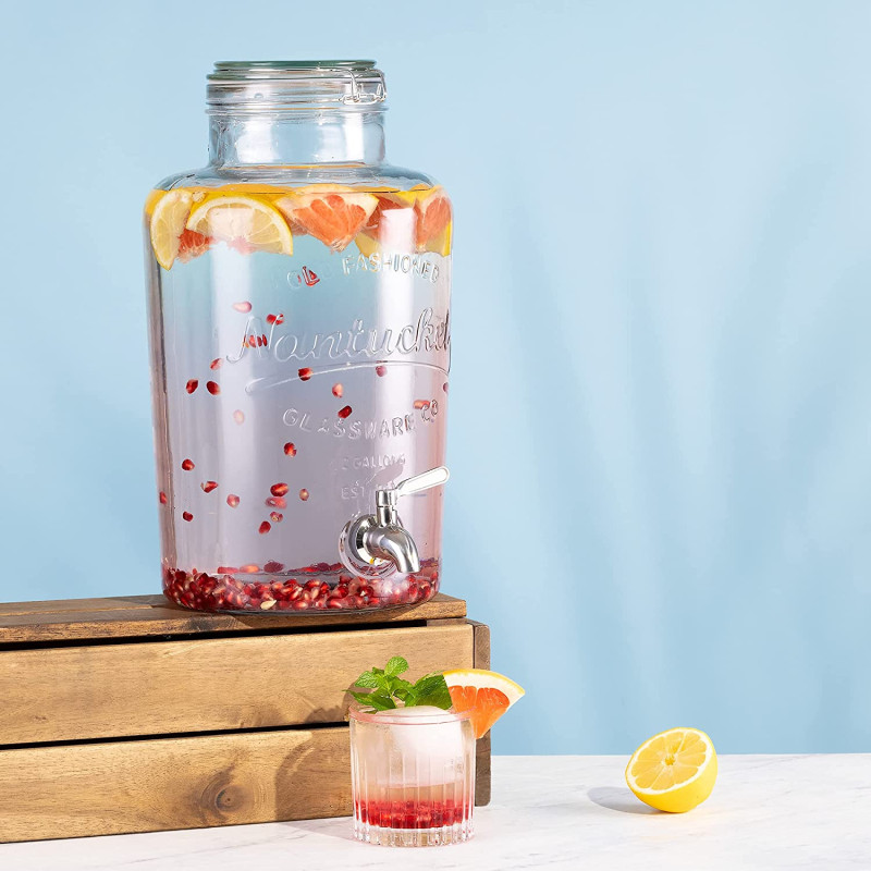 Navaris Drinks Dispenser Γυάλινος Διανεμητής Ποτού - 8L - Διάφανο - 51379.01 Navaris Drinks Dispenser Γυάλινος Διανεμητής Ποτού - 8L - Διάφανο - 51379.01