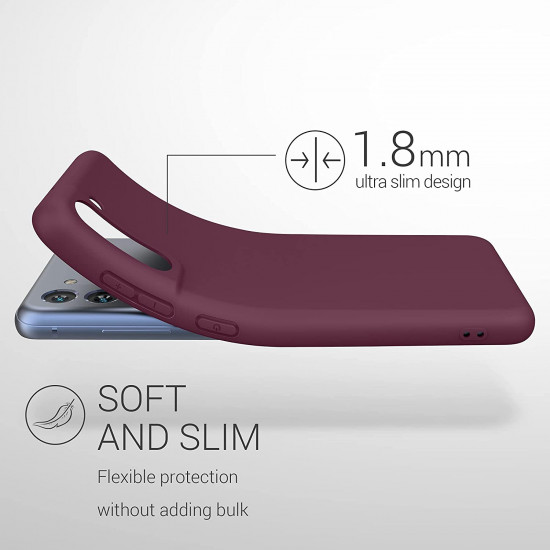 KW Samsung Galaxy S21 FE Θήκη Σιλικόνης TPU - Bordeaux Purple - 55484.187