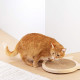 Navaris Ονυχοδρόμιο για Γάτες με Βεντούζες και Ξύλινο Πλαίσιο - Design Cat - 35 x 31 x 2,5 cm - Brown - 56329.1