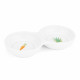 Navaris Διπλό Κεραμικό Μπολ Φαγητού για Μικρά Κατοικίδια - White - 55983.01