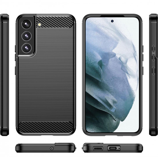 OEM Samsung Galaxy S22 Plus Θήκη Rugged Carbon TPU - Black