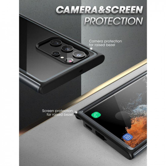 Supcase Samsung Galaxy S22 Ultra UB Edge Pro Σκληρή Θήκη με Προστασία Οθόνης - Black