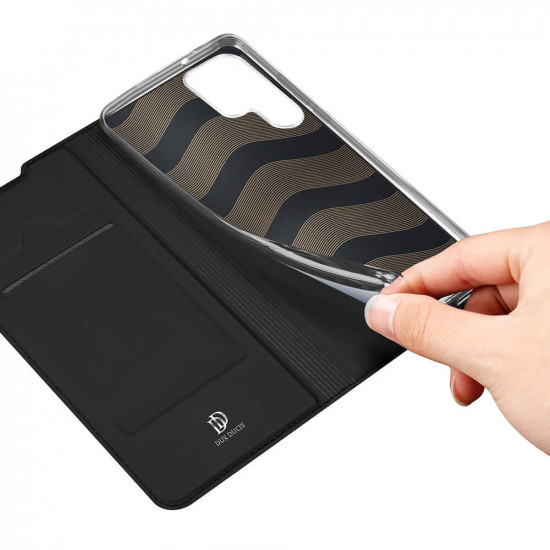 Dux Ducis Samsung Galaxy S22 Ultra Flip Stand Case Θήκη Βιβλίο - Black