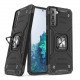 Wozinsky Samsung Galaxy S22 Ring Armor Σκληρή Θήκη με Πλαίσιο Σιλικόνης και Δαχτυλίδι Συγκράτησης - Black