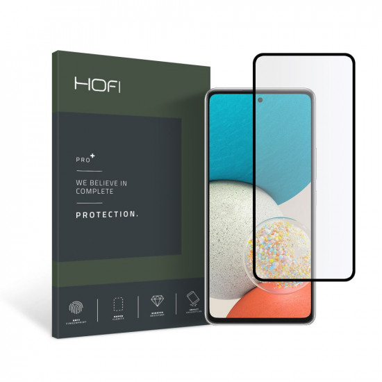 Hofi Samsung Galaxy A53 5G Full Pro Glass + 0.3mm 2.5D 9H Full Screen Tempered Glass Αντιχαρακτικό Γυαλί Οθόνης - Black