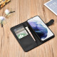 iCarer Samsung Galaxy S22 Haitang Leather Θήκη Πορτοφόλι Stand από Γνήσιο Δέρμα - Black