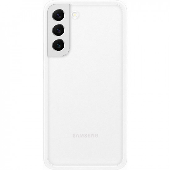Samsung Frame Cover Samsung Galaxy S22 Plus Σκληρή Θήκη με Πλαίσιο Σιλικόνης - White - EF-MS906CWEGWW
