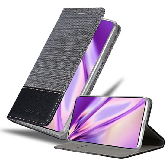 Cadorabo Samsung Galaxy S22 Plus Θήκη Βιβλίο Stand - Grey - Black