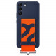 Samsung Silicone Strap Cover Samsung Galaxy S22 Plus Θήκη Σιλικόνης - Navy Blue / Orange - EF-GS906TNEGWW