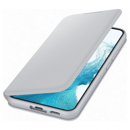 Samsung LED View Cover Samsung Galaxy S22 Plus Θήκη Βιβλίο - Light Grey - EF-NS906PJEGEE