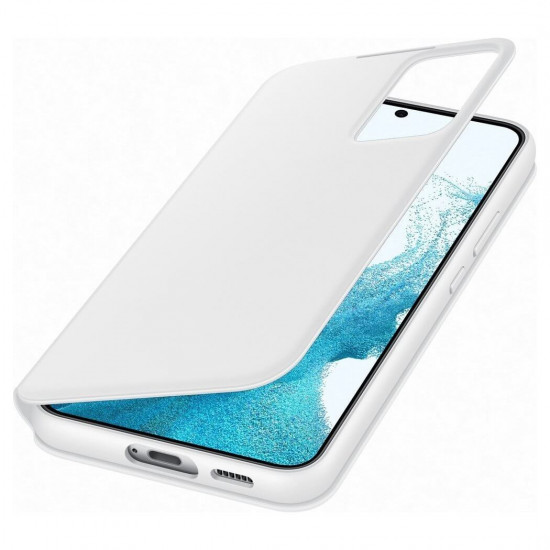 Samsung Smart Clear View Cover Samsung Galaxy S22 Plus Θήκη Βιβλίο - White - EF-ZS906CWEGEE